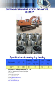 SLEWING BEARING FOR HITACHI EXCAVATOR UH07-7