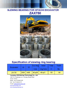 SLEWING BEARING FOR HITACHI EXCAVATOR ZAX750