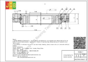 drawing of slewing bearing for komatsu excavator PC200LC-7