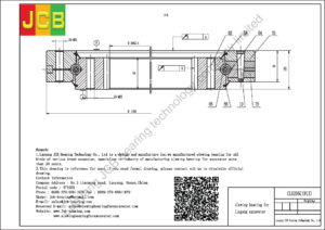 drawing of slewing bearing for liugong excavator CLG205C tooth 91