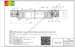 drawing of slewing bearing for liugong excavator CLG907