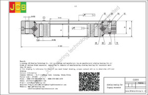drawing of slewing bearing for liugong excavator CLG915