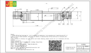 drawing of slewing bearing for liugong excavator CLG936LC