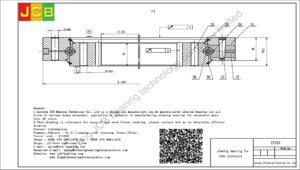 drawing of slewing bearing for sany excavator SY205