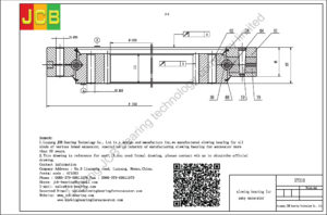 drawing of slewing bearing for sany excavator SY310
