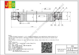 drawing of slewing bearing for sany excavator SY360