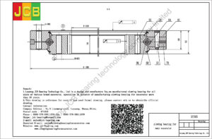 drawing of slewing bearing for sany excavator SY365