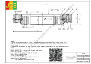 drawing of slewing bearing for sany excavator SY420