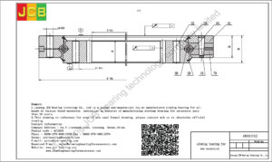 drawing of slewing bearing for swe excavator SWE50 tooth 74