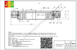 drawing of slewing bearing for volvo excavator EC210