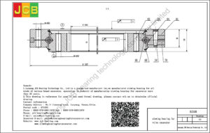 drawing of slewing bearing for volvo excavator EC210B