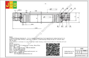 drawing of slewing bearing for xiagong excavator XG808