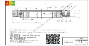 drawing of slewing bearing for xiagong excavator XG820