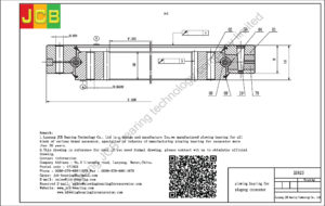 drawing of slewing bearing for xiagong excavator XG823