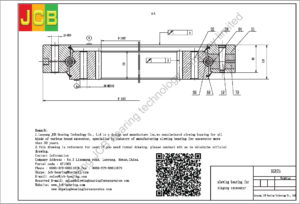 drawing of slewing bearing for xiagong excavator XG825