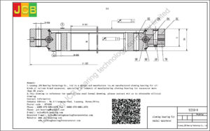 drawing of slewing bearing for yuchai excavator YC210-8