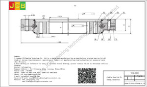 drawing of slewing bearing for yuchai excavator YC35 tooth 80