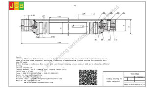 drawing of slewing bearing for yuchai excavator YC35 tooth 96