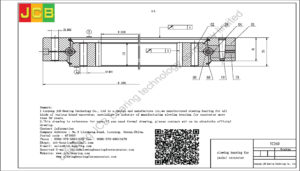 drawing of slewing bearing for yuchai excavator YC350