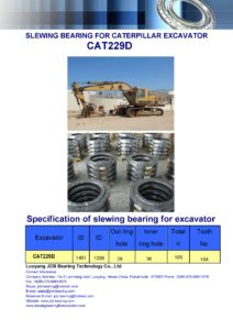 slewing bearing for caterpillar excavator CAT229D