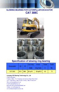 slewing bearing for caterpillar excavator CAT308C