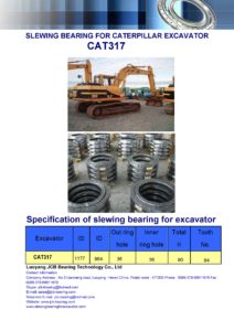 slewing bearing for caterpillar excavator CAT317