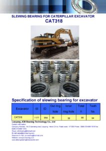 slewing bearing for caterpillar excavator CAT318