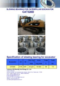 slewing bearing for caterpillar excavator CAT320D