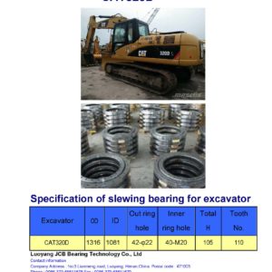 slewing bearing for caterpillar excavator CAT320D