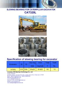 slewing bearing for caterpillar excavator CAT320L