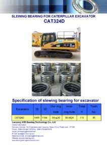 slewing bearing for caterpillar excavator CAT324D