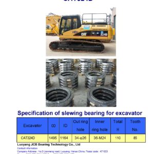 slewing bearing for caterpillar excavator CAT324D