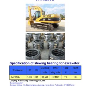 slewing bearing for caterpillar excavator CAT325CL