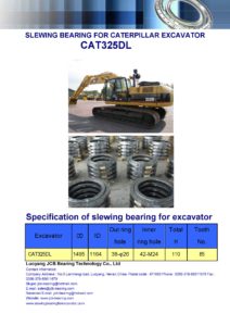 slewing bearing for caterpillar excavator CAT325DL