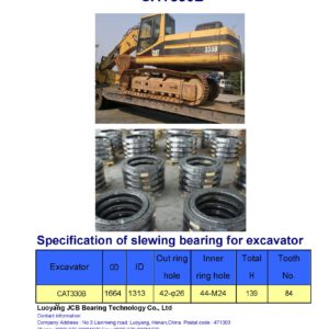 slewing bearing for caterpillar excavator CAT330B