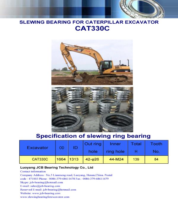 slewing bearing for caterpillar excavator CAT330C