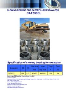 slewing bearing for caterpillar excavator CAT330CL