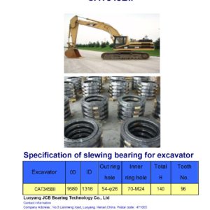 slewing bearing for caterpillar excavator CAT345C