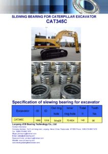 slewing bearing for caterpillar excavator CAT345C