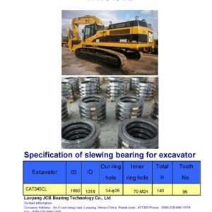 slewing bearing for caterpillar excavator CAT345CL