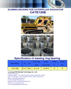 slewing bearing for caterpillar excavator CATE120B