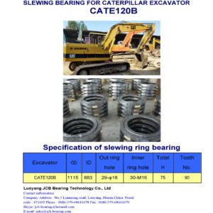 slewing bearing for caterpillar excavator CATE120B