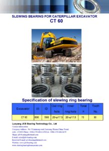 slewing bearing for caterpillar excavator CT 60
