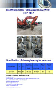 slewing bearing for daewoo excavator DH150-7