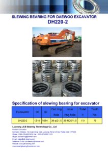 slewing bearing for daewoo excavator DH220-2