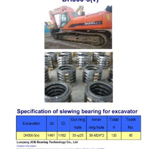 slewing bearing for daewoo excavator DH300-5(V)