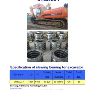 slewing bearing for daewoo excavator DH300LC-7