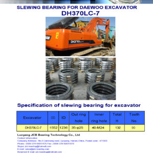 slewing bearing for daewoo excavator DH370LC-7