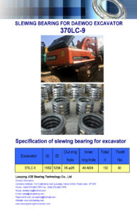 slewing bearing for daewoo excavator DH370LC-9