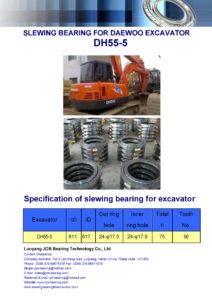 slewing bearing for daewoo excavator DH55-5